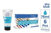 Opakowanie Farba akrylowa - jasny niebieski 75ml (6szt)