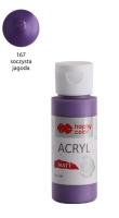 Opakowanie Farba akrylowa Matt jagodowy 60ml HAPPY COLOR