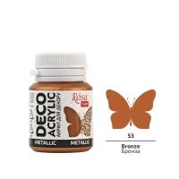 Opakowanie Farba akrylowa metaliczna bronze 53 20ml