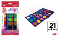 Opakowanie Farba akwarelowa z pędzelkiem 21 kolorów