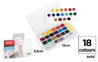 Opakowanie Farba akwarelowa z pędzlem wodnym 18 kolorów