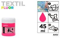 Opakowanie Farba do tkanin 45ml fluor różowa (6szt)