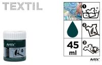 Opakowanie Farba do tkanin 45ml zielona viridian (6szt)