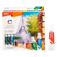 Opakowanie Farby akrylowe 24 kolory tuba 12ml