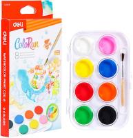 Opakowanie Farby akwarelowe ColoRun 8 kolorów + pędzelek