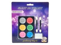 Farby do malowania twarzy perłowe. Wydawca: ADAR. SmakLiter.pl Opakowanie Farby do malowania twarzy perłowe