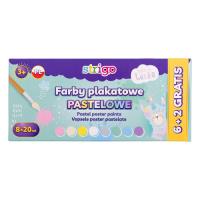 Opakowanie Farby plakatowe 8 kolorów STRIGO