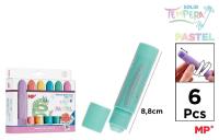 Opakowanie Farby tempera pastel w sztyfcie 6 kolorów