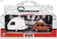 Opakowanie Fiat 126p + przyczepa Niewiadów Kemping brązowy
