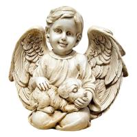 Opakowanie Figura Anioł skrzydła piesek 18cm