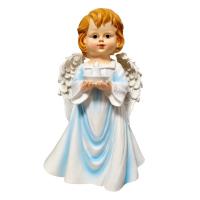 Opakowanie Figurka Anioł ze Świeczką - Niebieski 22cm