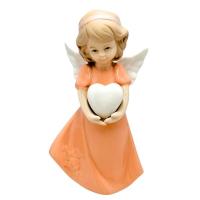 Opakowanie Figurka Aniołek porcelanowy pomarańczowy 14cm