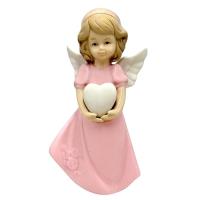 Opakowanie Figurka Aniołek porcelanowy różowy 14cm