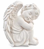Opakowanie Figurka Aniołek Śpiący biały 22cm