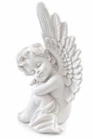 Opakowanie Figurka Aniołek z Żywicy biała 16cm