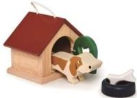 Opakowanie Figurka piesek z akcesoriami drewniane