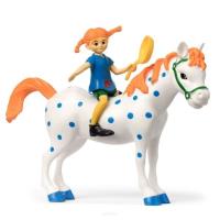 Figurka Pippi z koniem. Wydawca: MICKI. SmakLiter.pl Opakowanie Figurka Pippi z koniem
