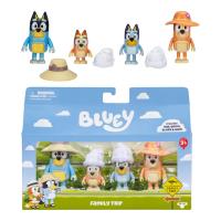 Figurki Bluey Rodzinna Wycieczka 4 figurki BLU17654. Wydawca: TM Toys. SmakLiter.pl Opakowanie Figurki Bluey Rodzinna Wycieczka 4 figurki BLU17654