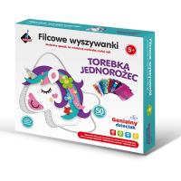 Filcowe wyszywanki - torebka jednorożec. Wydawca: Askato. SmakLiter.pl Opakowanie Filcowe wyszywanki - torebka jednorożec