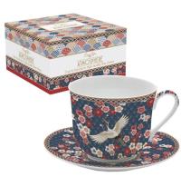 Filiżanka porcelanowa ze spodkiem Okinawa 400ml. Wydawca: Easy Life. SmakLiter.pl Opakowanie Filiżanka porcelanowa ze spodkiem Okinawa 400ml