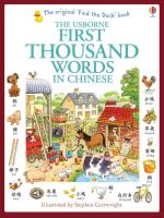 FIRST 1000 WORDS IN CHINESE. Autor: Amery Heather. SmakLiter.pl Okładka książki FIRST 1000 WORDS IN CHINESE