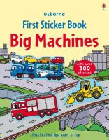 First Sticker Book. Big Machines wer. angielska. Autor: Taplin Sam, Dan Crisp. SmakLiter.pl Okładka książki First Sticker Book. Big Machines wer. angielska