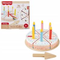 Fisher-Price Drewniany tort urodzinowy. Wydawca: Fisher- Price. SmakLiter.pl Opakowanie Fisher-Price Drewniany tort urodzinowy
