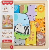 Fisher-Price Zwierzątka Drewniane puzzle Układanka. Wydawca: Fisher- Price. SmakLiter.pl Opakowanie Fisher-Price Zwierzątka Drewniane puzzle Układanka