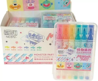 Opakowanie Flamastry dwustronne 6 kolorów