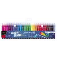 Flamastry Jumbo 24 kolory Kidea. Wydawca: Derform. SmakLiter.pl Opakowanie Flamastry Jumbo 24 kolory Kidea
