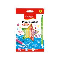 Flamastry KEYROAD Fiber Marker wymazywalne 12 kolorów. Wydawca: Keyroad. SmakLiter.pl Opakowanie Flamastry KEYROAD Fiber Marker wymazywalne 12 kolorów