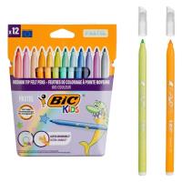 Flamastry Kid Couleur Pastel 12szt BIC. Wydawca: Bic. SmakLiter.pl Opakowanie Flamastry Kid Couleur Pastel 12szt BIC