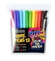 Opakowanie Flamastry szkolne Boom 12 kolorów