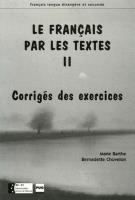 Okładka książki Francais par les textes 2 corriges