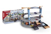 Garaż City Flex Majorette z 5 pojazdami. Wydawca: SIMBA. SmakLiter.pl Opakowanie Garaż City Flex Majorette z 5 pojazdami