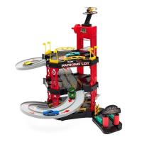 Garaż piętrowy z autkami. Wydawca: Baby Mix. SmakLiter.pl Opakowanie Garaż piętrowy z autkami