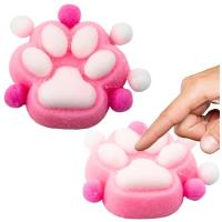 Opakowanie Gniotek Kocia łapka antystresowa Squishy różowa