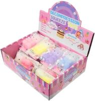 Opakowanie Gniotek misiu w czterech kolorach z pomponami MIX