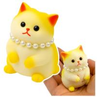 Gniotek sensoryczny Kotek z perłami 7,5cm. Wydawca: Leantoys. SmakLiter.pl Opakowanie Gniotek sensoryczny Kotek z perłami 7,5cm