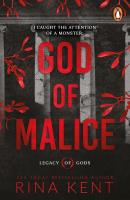God of Malice wer. angielska. Autor: Rina Kent. SmakLiter.pl Okładka książki God of Malice wer. angielska
