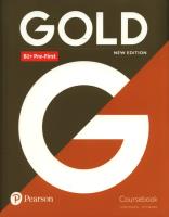 Gold B1+ Pre-First Coursebook. Autor: Edwards Lynda, Naunton Jon. SmakLiter.pl Okładka książki Gold B1+ Pre-First Coursebook