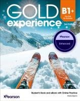 Okładka książki Gold Experience 3rd B1+ SB + ebook Enhanced Pack