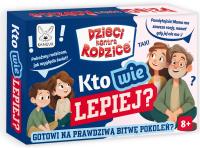 Gra Dzieci kontra Rodzice Kto wie lepiej?. Wydawca: Kangur. SmakLiter.pl Opakowanie Gra Dzieci kontra Rodzice Kto wie lepiej?