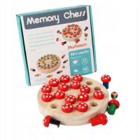 Opakowanie Gra Grzybki drewniane memory