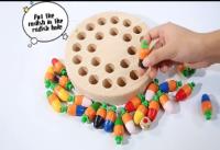 Opakowanie Gra Marchewki drewniane memory