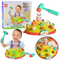 Gra Uderz młotkiem marchewki wyskakujący królik. Wydawca: Leantoys. SmakLiter.pl Opakowanie Gra Uderz młotkiem marchewki wyskakujący królik