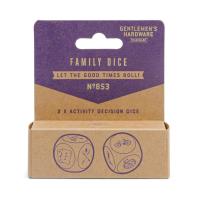 Gra w kości - Family Dice. Wydawca: Gentlemen's Hardware. SmakLiter.pl Opakowanie Gra w kości - Family Dice
