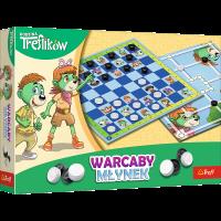 Gra Warcaby i Młynek Rodzina Treflików 02658. Wydawca: Trefl PAP. SmakLiter.pl Opakowanie Gra Warcaby i Młynek Rodzina Treflików 02658