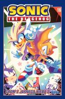 Grom z jasnego nieba 2. Sonic the Hedgehog. Tom 16. Autor: Flynn Ian, Tracy Yardley, Adam Bryce Thomas. SmakLiter.pl Okładka książki Grom z jasnego nieba 2. Sonic the Hedgehog. Tom 16
