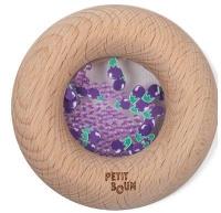 Opakowanie Grzechotka drewniana sensoryczna bakłażan